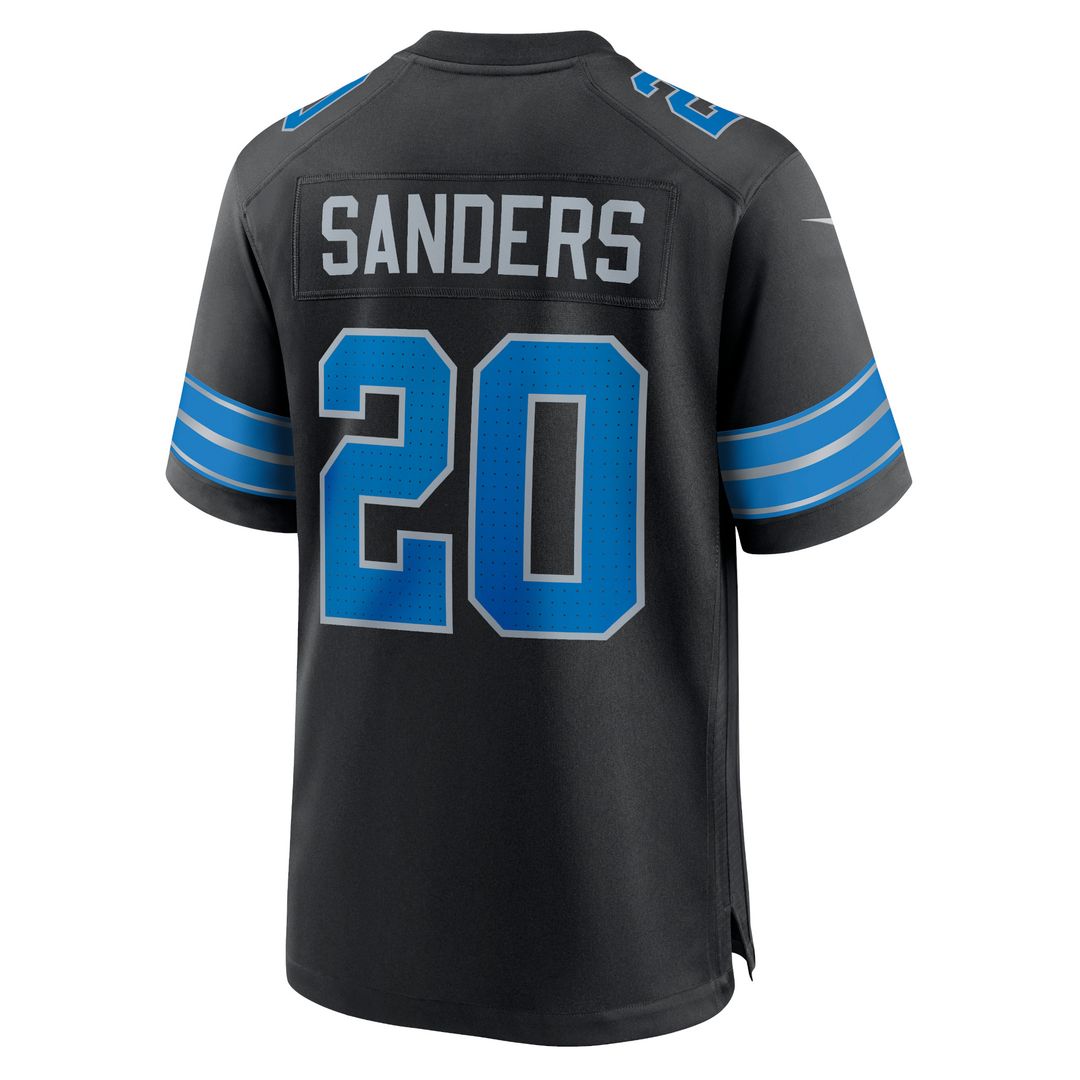 Barry Sanders Detroit Lions Nike 2nd Alternate Retired Player Game Official Jersey - Black