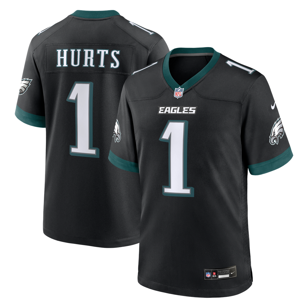 Jalen Hurts Philadelphia Eagles Nike Alternate Game Jersey - Black