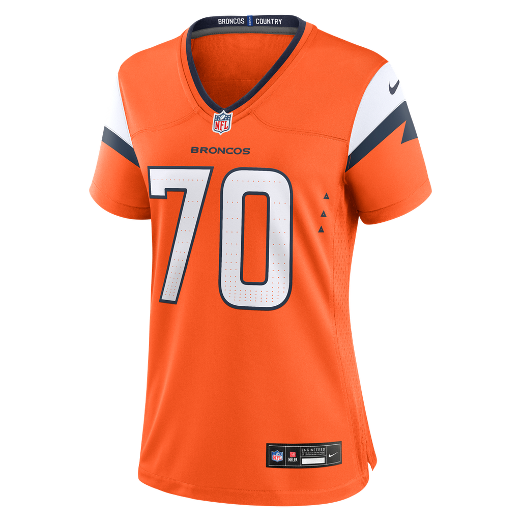 Marques Cox Denver Broncos Nike Women's Team Game Jersey - Orange