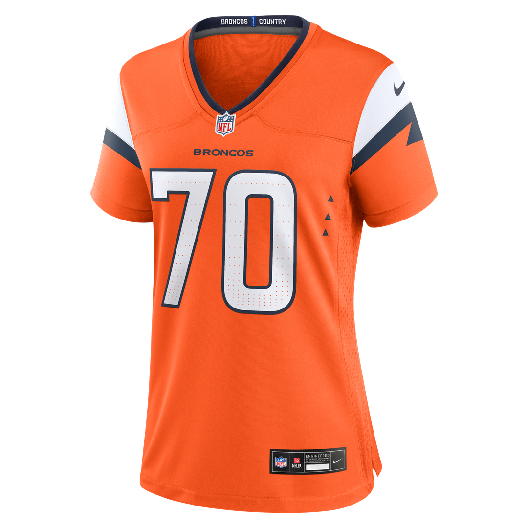 Marques Cox Denver Broncos Nike Women's Team Game Jersey - Orange