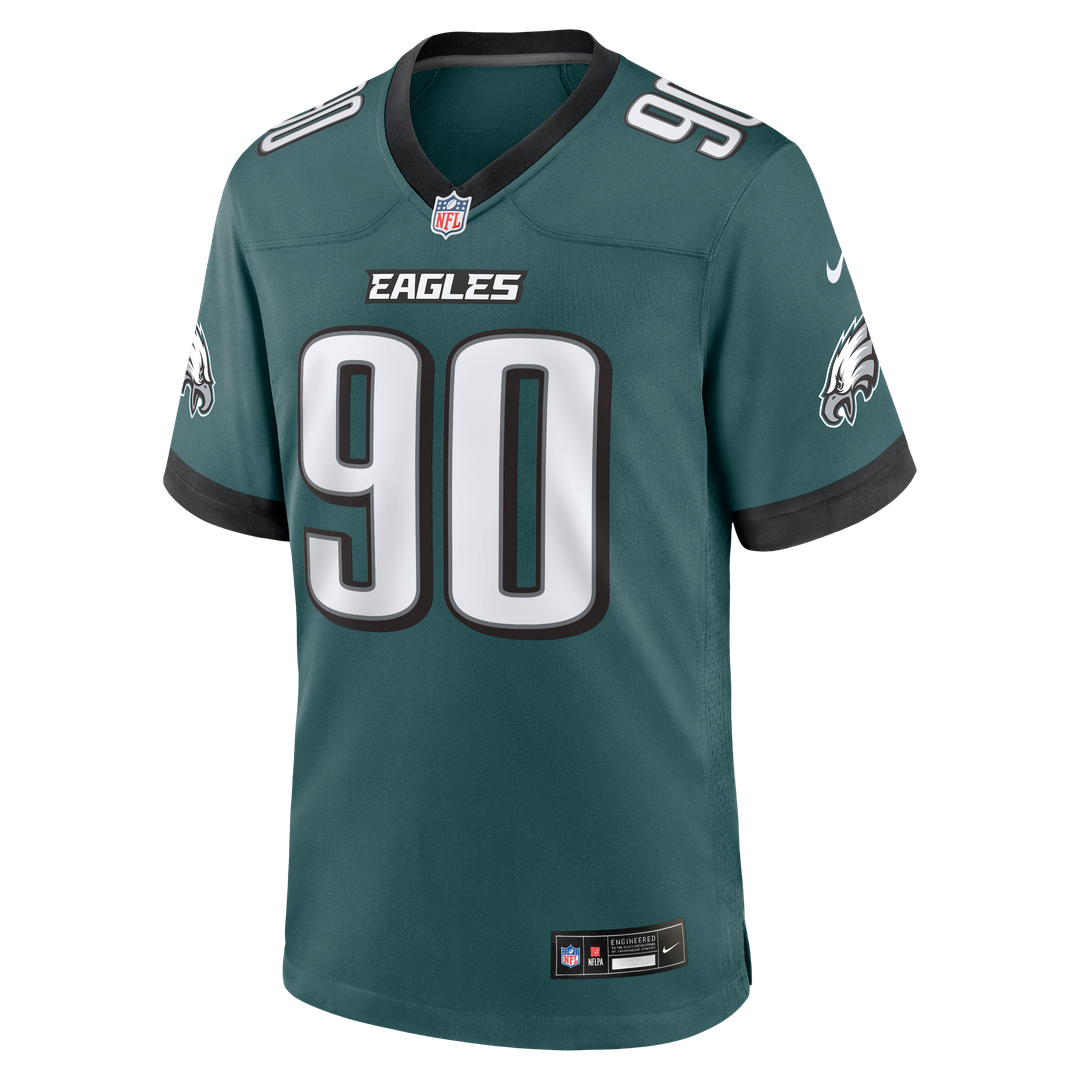Jordan Davis Philadelphia Eagles Nike Team Game Official Jersey -  Midnight Green