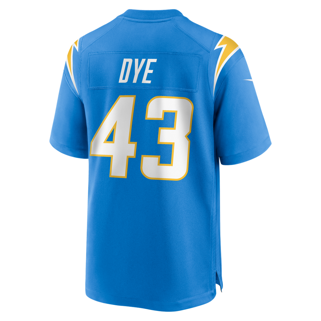 Troy Dye Los Angeles Chargers Nike  Game Official Jersey -  Powder Blue