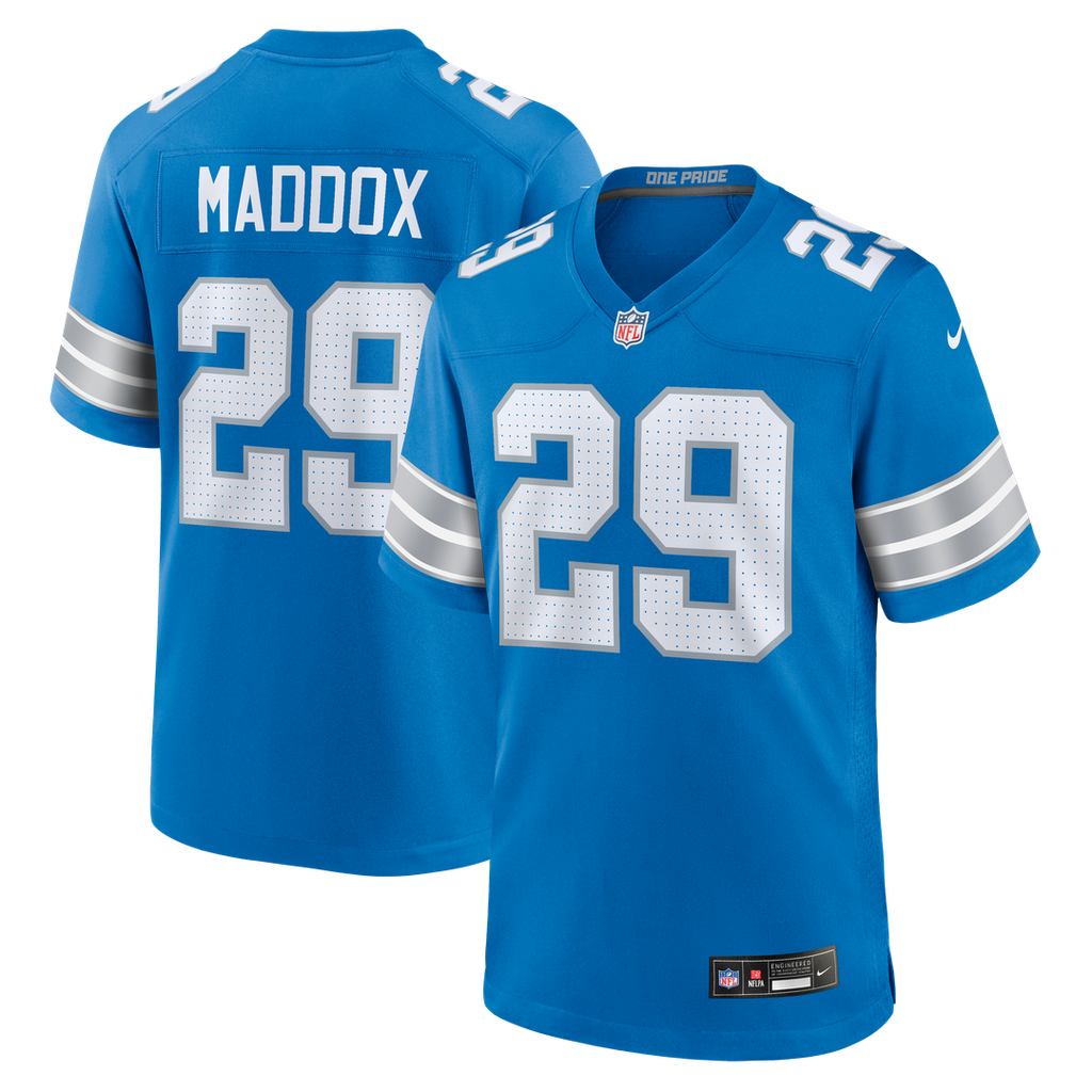 Avonte Maddox Detroit Lions Nike Team Game Official Jersey -  Blue