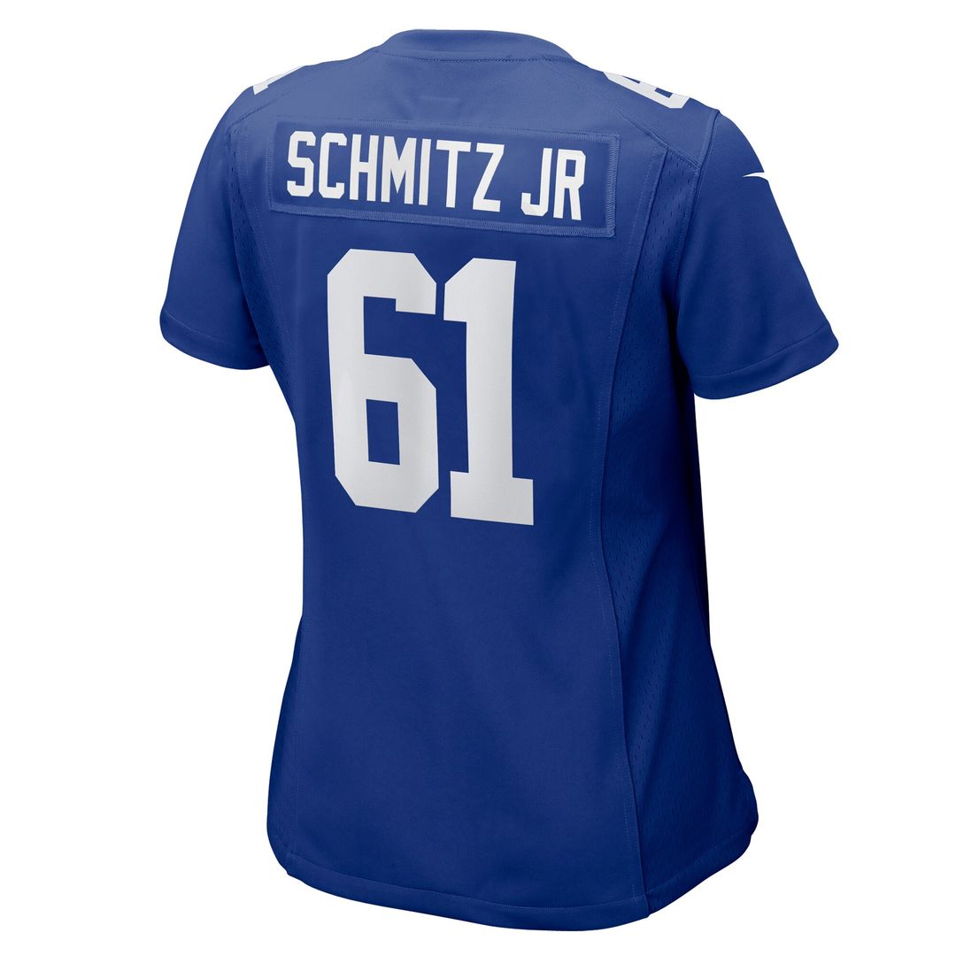 John Michael Schmitz Jr. New York Giants Nike Women's Game Jersey - Royal