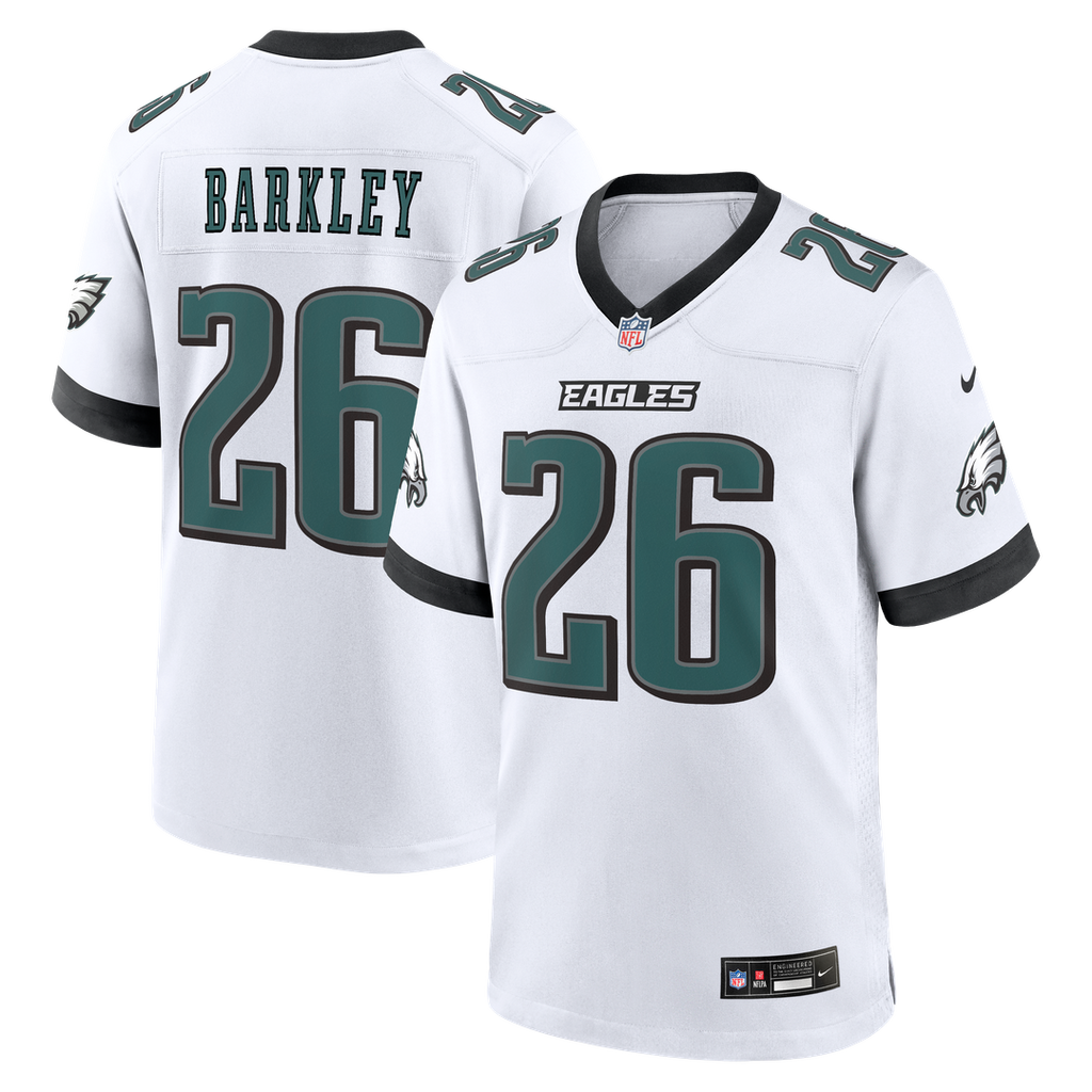Saquon Barkley Philadelphia Eagles Nike Game Jersey - White