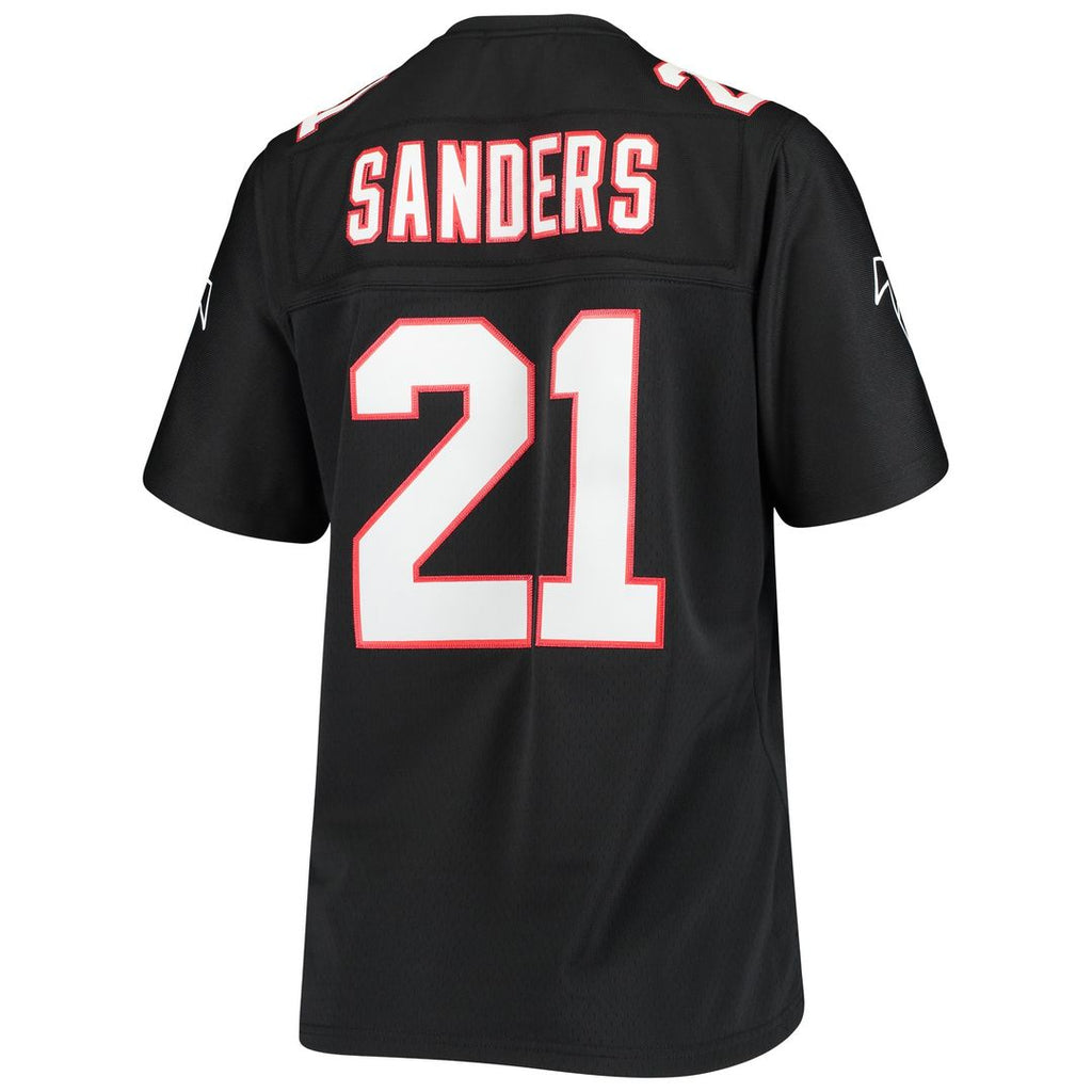 Deion Sanders Atlanta Falcons Mitchell & Ness Women's Legacy Team Replica Jersey - Black