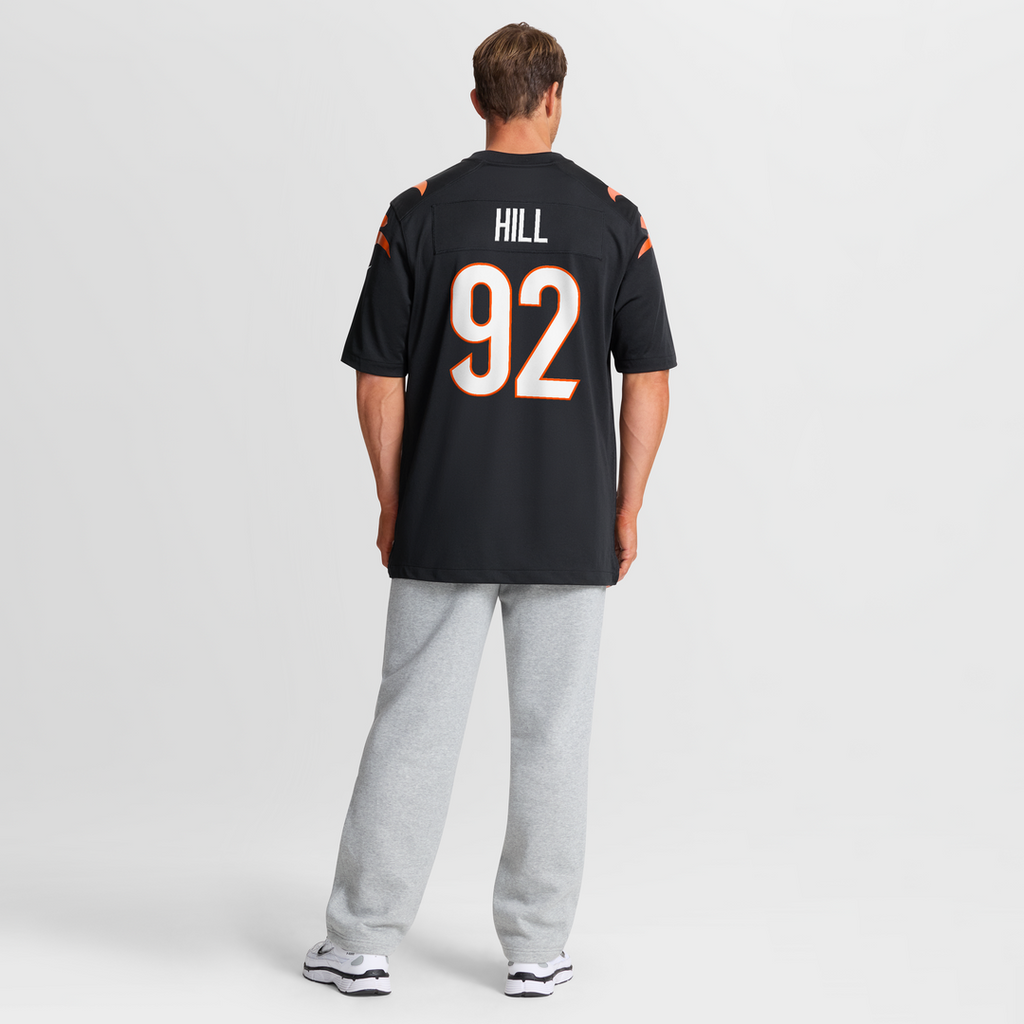 B.J. Hill Cincinnati Bengals Nike Game Official Jersey - Black