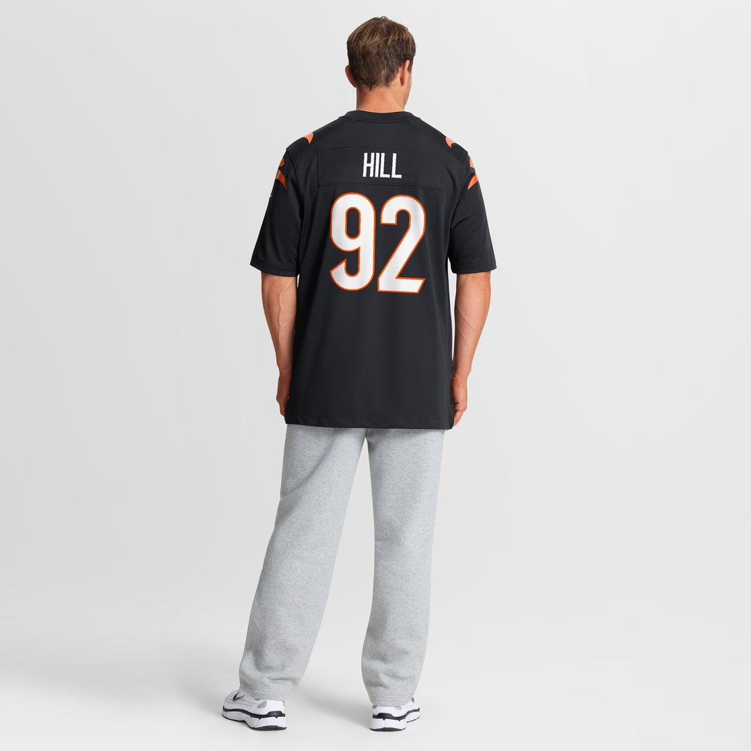 B.J. Hill Cincinnati Bengals Nike Game Official Jersey - Black