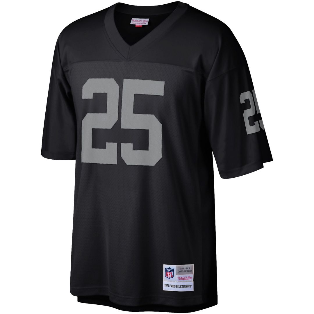 Fred Biletnikoff Las Vegas Raiders Mitchell & Ness Legacy Replica Official Jersey - Black