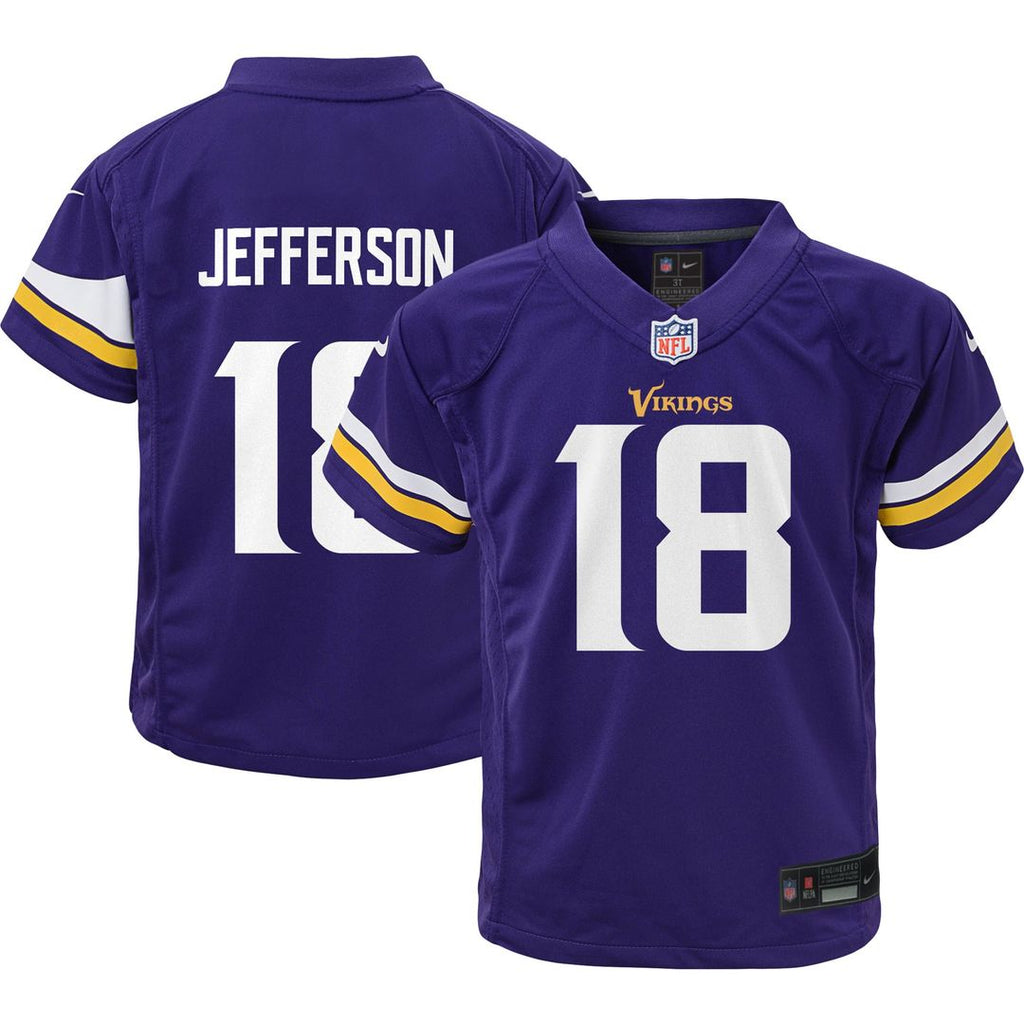 Justin Jefferson Minnesota Vikings Nike Toddler Game Official Jersey - Purple