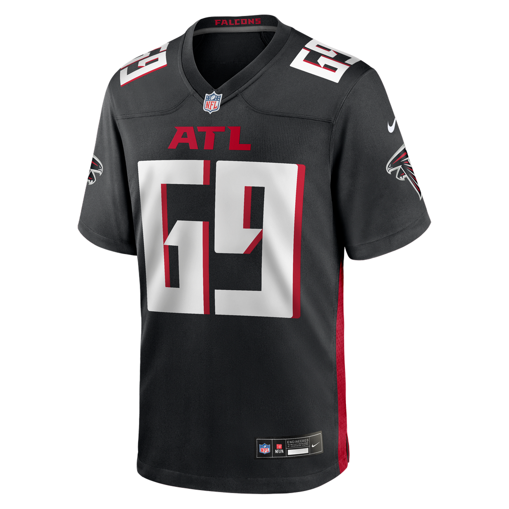 Jack Nelson Atlanta Falcons Nike Team Game Official Jersey -  Black