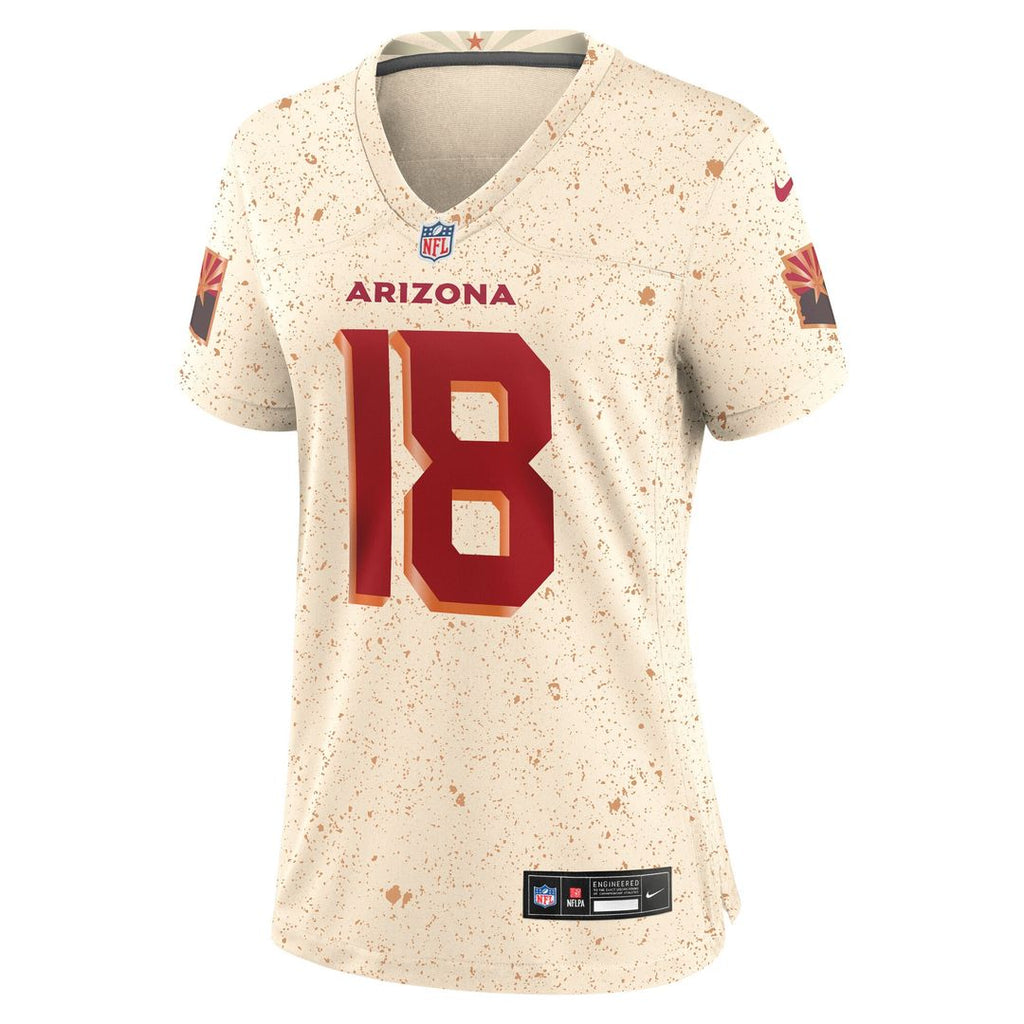 Marvin Harrison Jr. Arizona Cardinals Nike Women's 2025 Rivalries Collection Game Official Jersey - Natural
