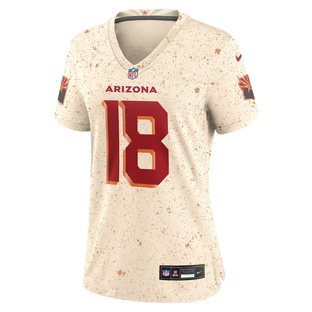 Marvin Harrison Jr. Arizona Cardinals Nike Women's 2025 Rivalries Collection Game Official Jersey - Natural
