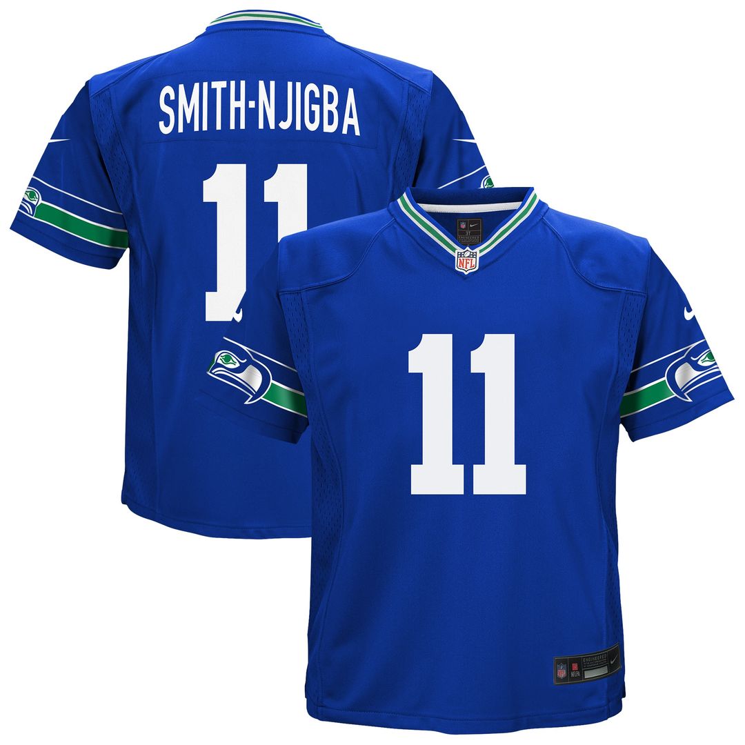 Jaxon Smith-Njigba Seattle Seahawks Nike Toddler Alternate Game Official Jersey - Royal