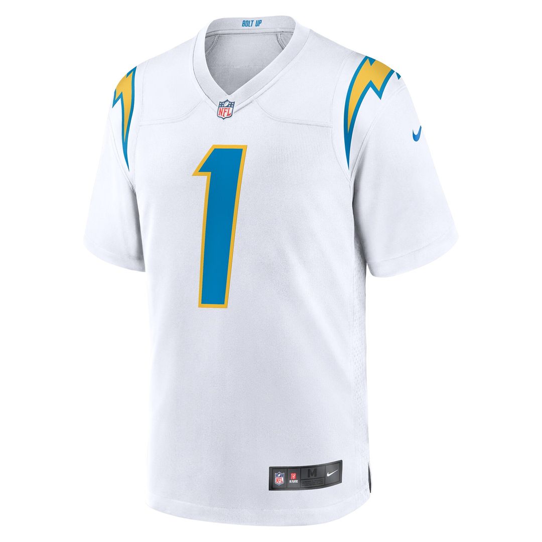 Quentin Johnston Los Angeles Chargers Nike Away Game Official Jersey - White