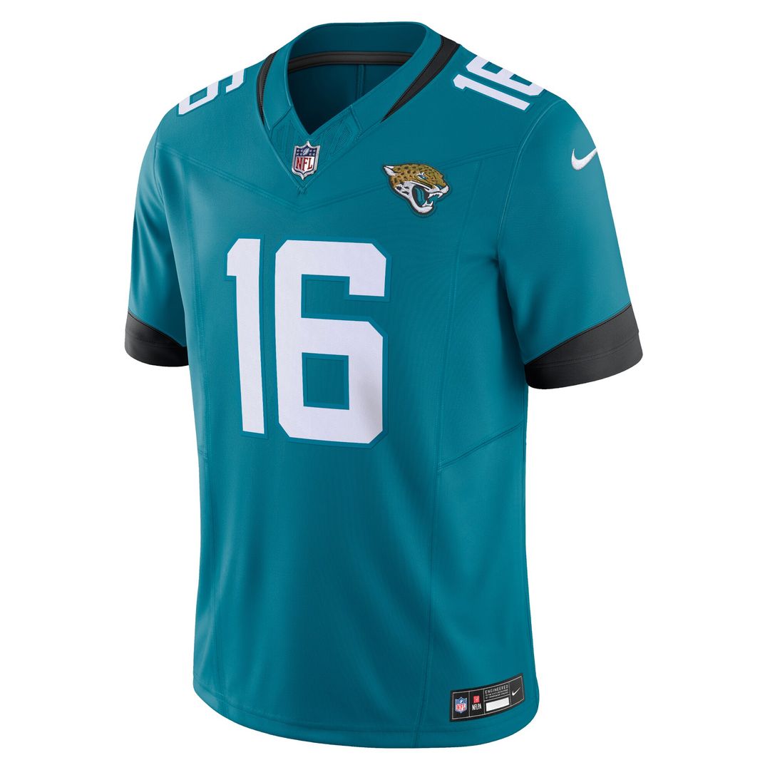 Trevor Lawrence Jacksonville Jaguars Nike Vapor F.U.S.E. Limited Official Jersey - Teal