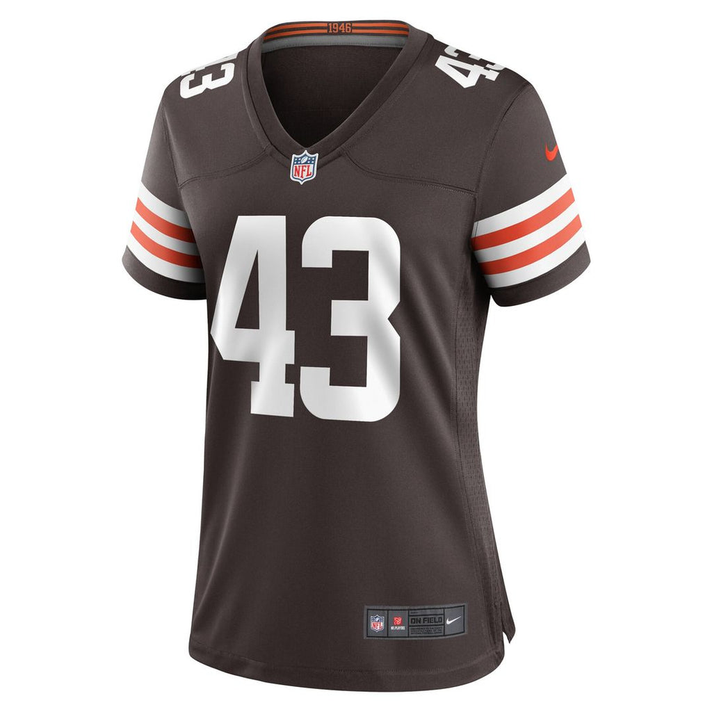 Mohamoud Diabate Cleveland Browns Nike Women's Team Game Official Jersey -  Brown