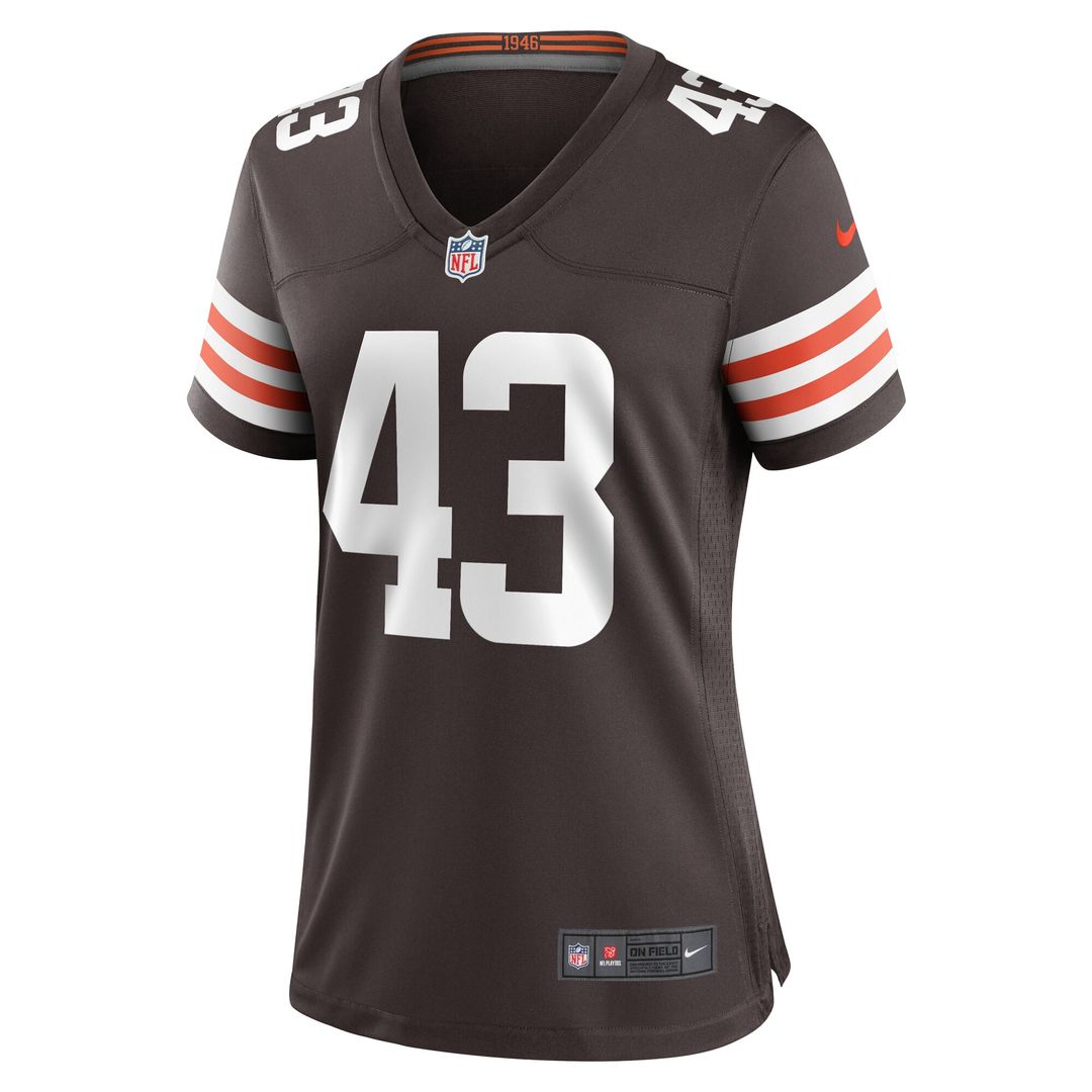 Mohamoud Diabate Cleveland Browns Nike Women's Team Game Official Jersey -  Brown