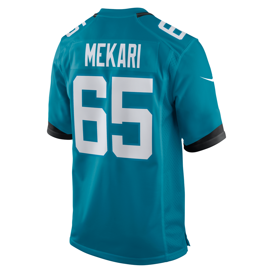 Patrick Mekari Jacksonville Jaguars Nike Team Game Jersey - Teal