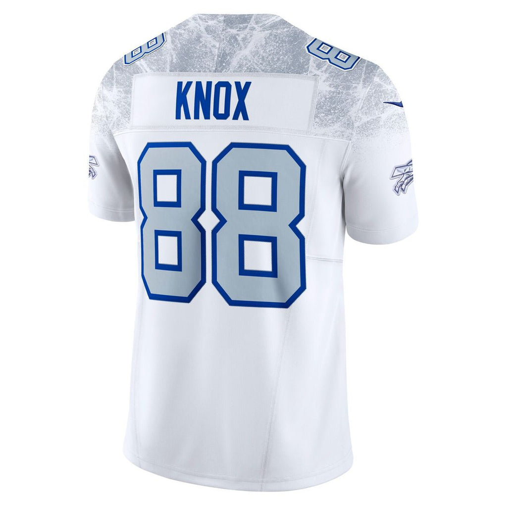 Dawson Knox Buffalo Bills Nike 2025 Rivalries Collection Stitched Limited Official Jersey - White