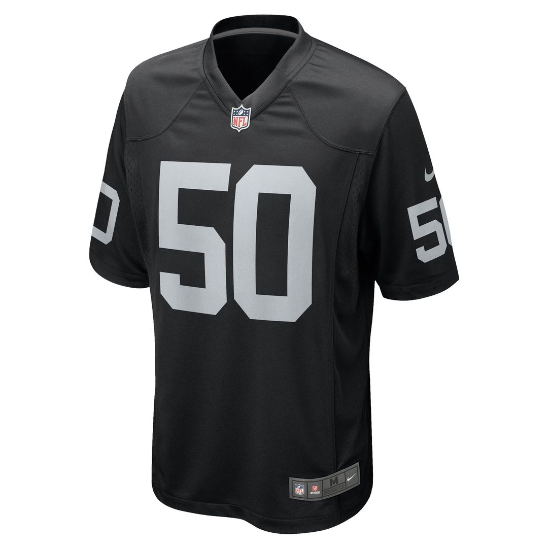 Jacob Bobenmoyer Las Vegas Raiders Nike Game Player Official Jersey - Black