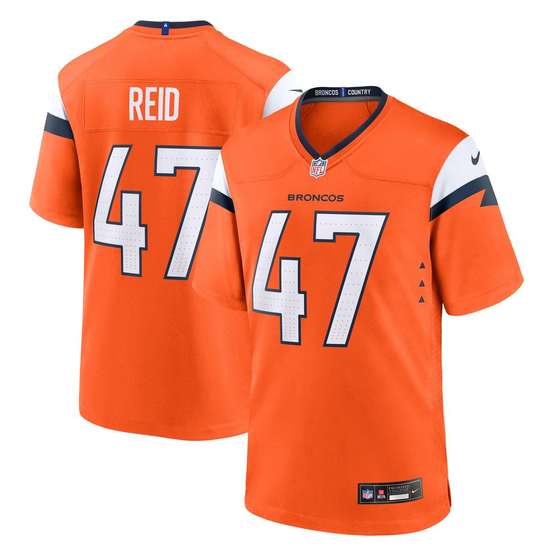 Karene Reid Denver Broncos Nike Team Game Official Jersey -  Orange