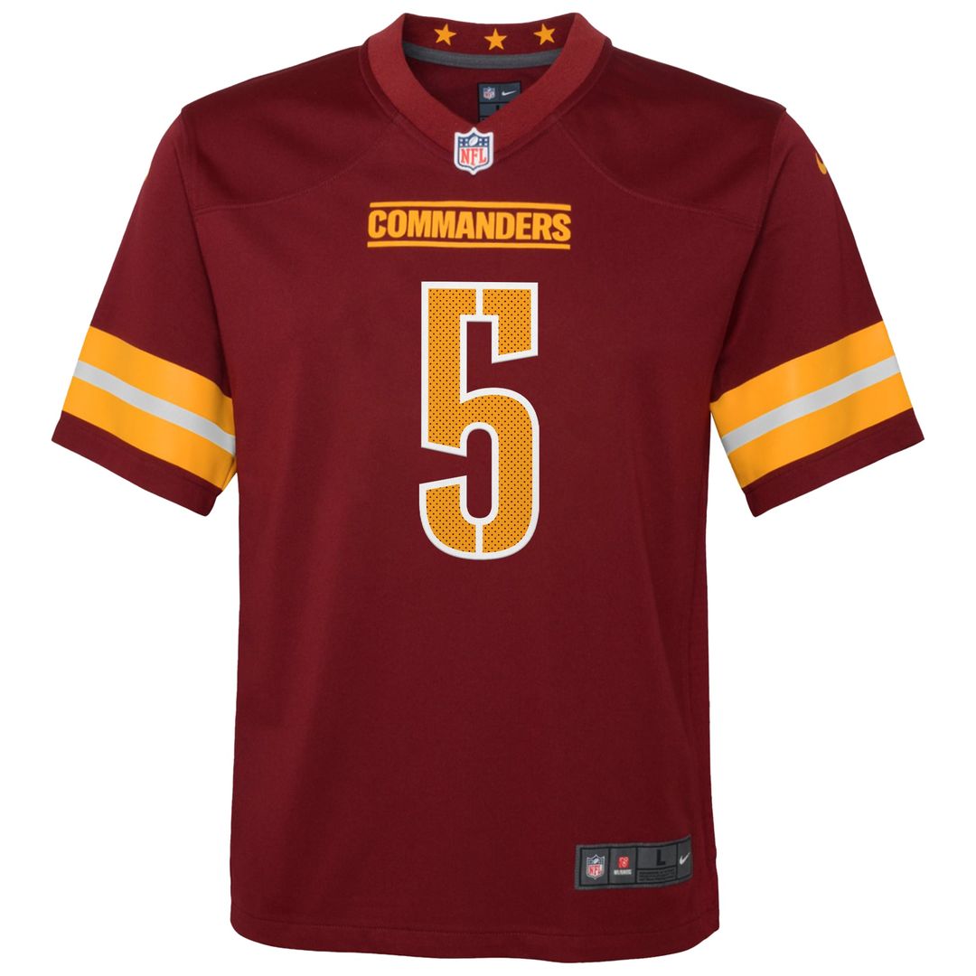 Jayden Daniels Washington Commanders Nike Youth Game Official Jersey - Burgundy