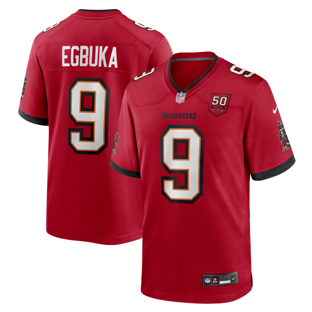 Emeka Egbuka Tampa Bay Buccaneers Nike  Team Game Official Jersey - Red