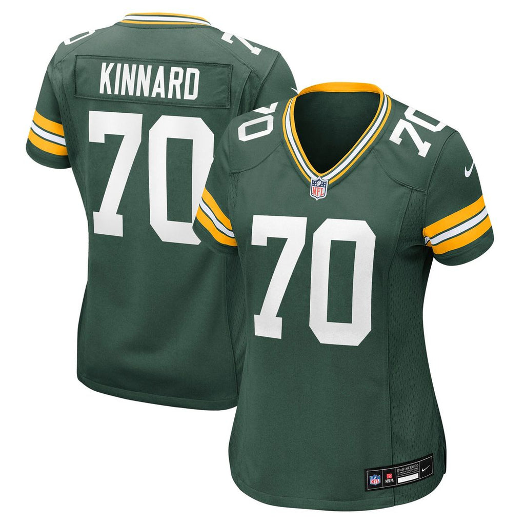 Darian Kinnard Green Bay Packers Nike Women's Team Game Official Jersey -  Green