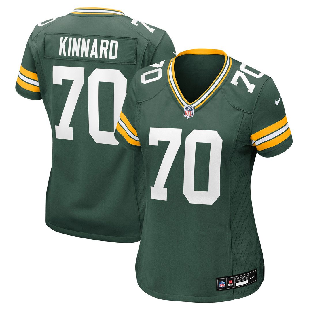 Darian Kinnard Green Bay Packers Nike Women's Team Game Official Jersey -  Green