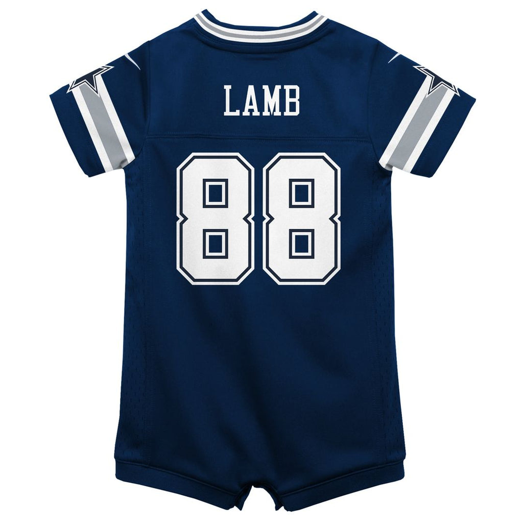 CeeDee Lamb Dallas Cowboys Nike Infant Game Official Jersey Romper - Navy