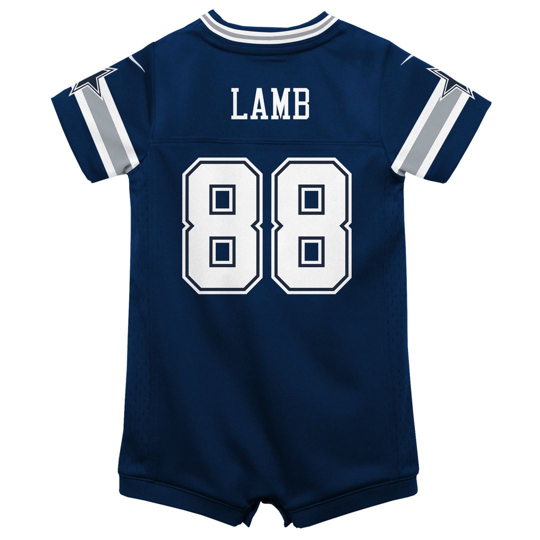 CeeDee Lamb Dallas Cowboys Nike Infant Game Official Jersey Romper - Navy