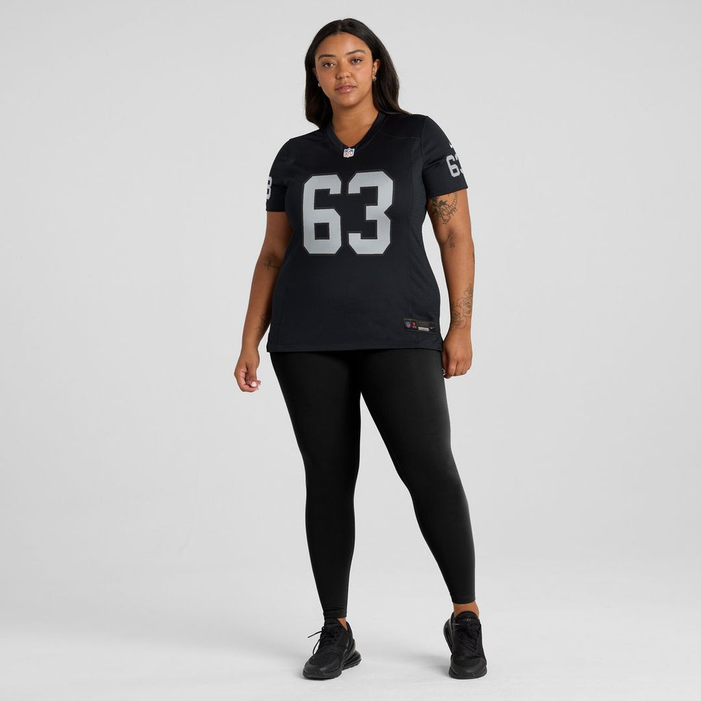 Gene Upshaw Las Vegas Raiders Nike Women's Game Retired Player Official Jersey - Black