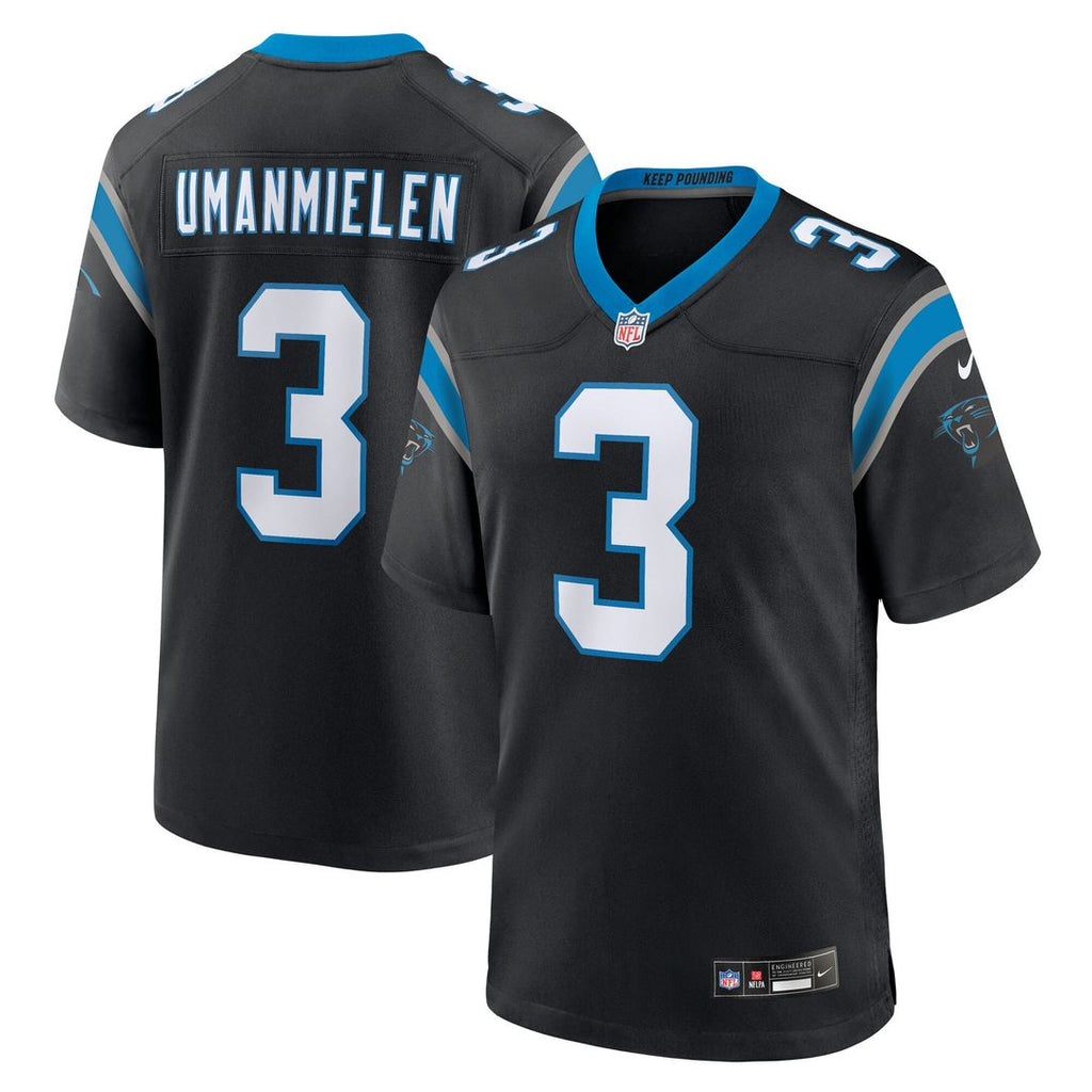 Princely Umanmielen Carolina Panthers Nike Team Game Jersey - Black