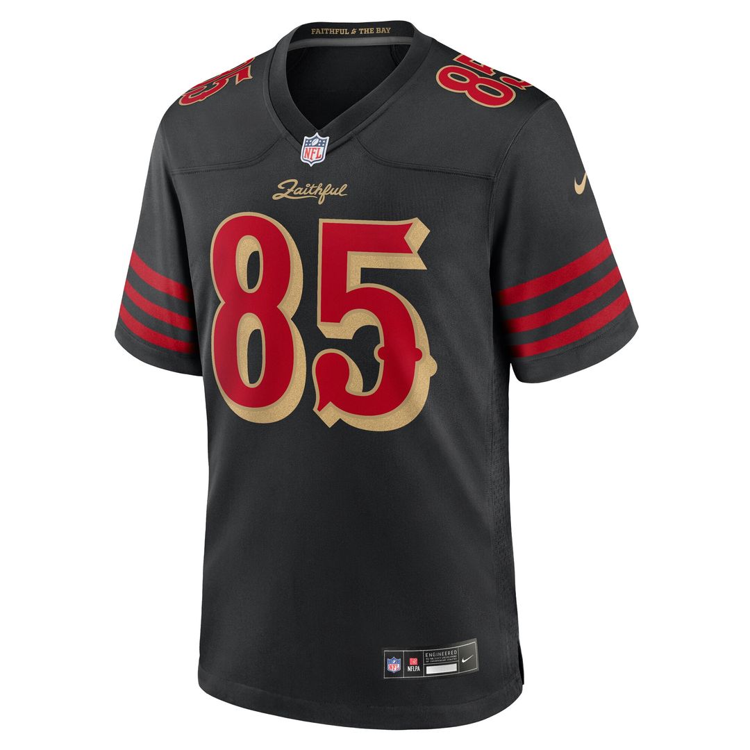 George Kittle San Francisco 49ers Nike 2025 Rivalries Collection Game Official Jersey - Black