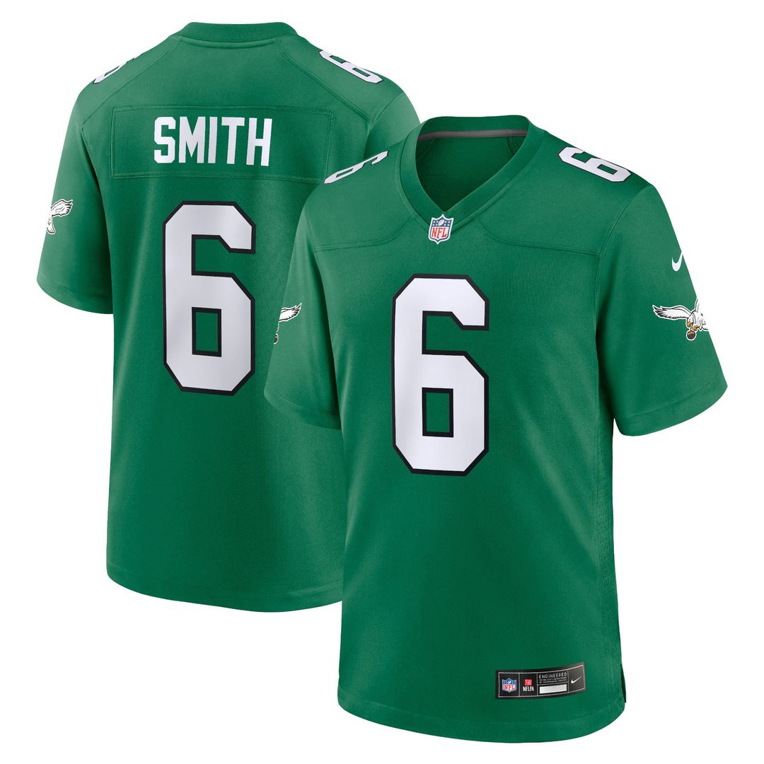 DeVonta Smith Philadelphia Eagles Nike Youth Game Official Jersey - Kelly Green