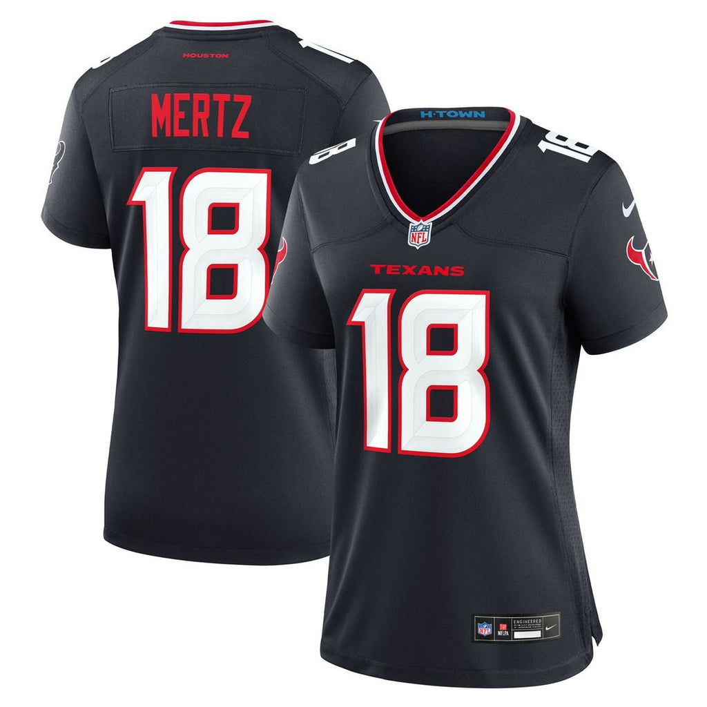 Graham Mertz Houston Texans Nike Women's Team Game Jersey - Navy