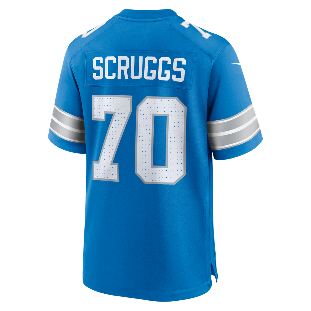 Juice Scruggs Detroit Lions Nike Team Game Jersey - Blue