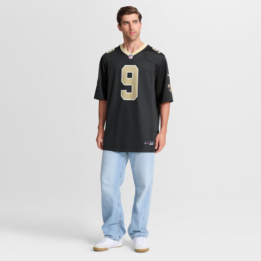 Drew Brees New Orleans Saints Nike Team Game Official Jersey -  Black