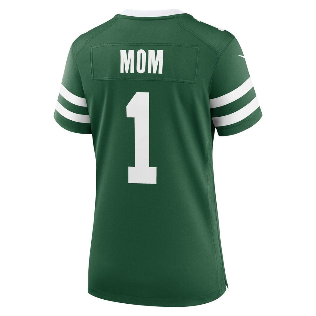 New York Jets Nike Women's #1 Mom Game Official Jersey - Legacy Green