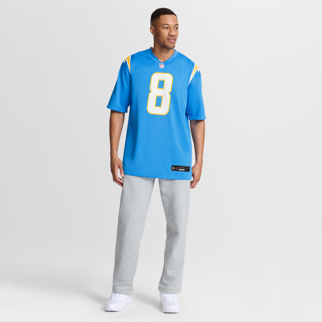 Omarion Hampton Los Angeles Chargers Nike Game Player Official Jersey - Powder Blue