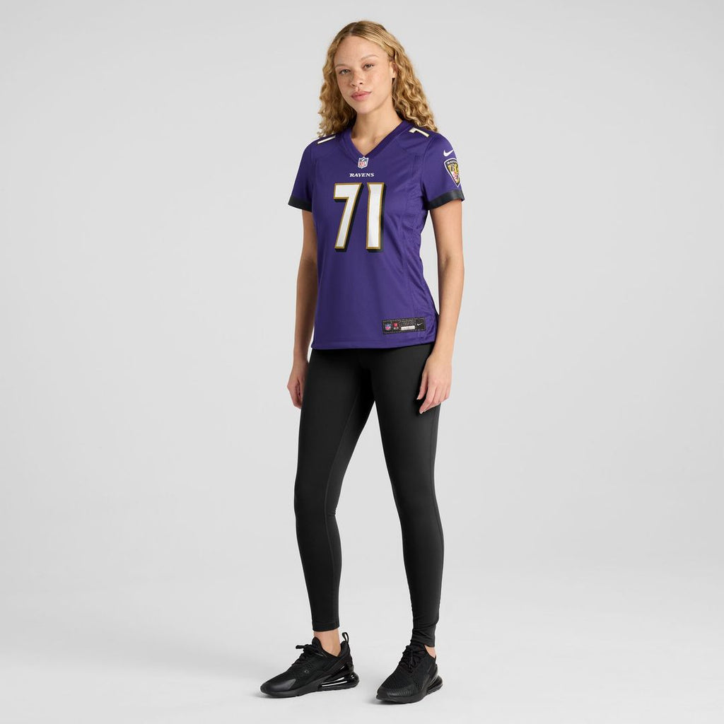 Carson Vinson Baltimore Ravens Nike Women's Team Game Jersey - Purple