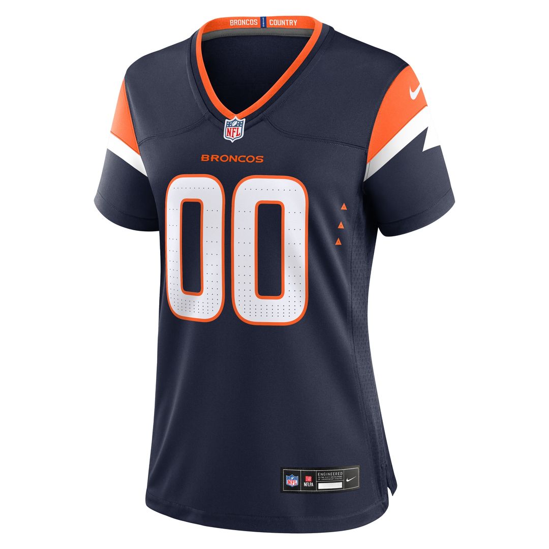 Denver Broncos Nike Women's Alternate Custom Game Jersey - Navy