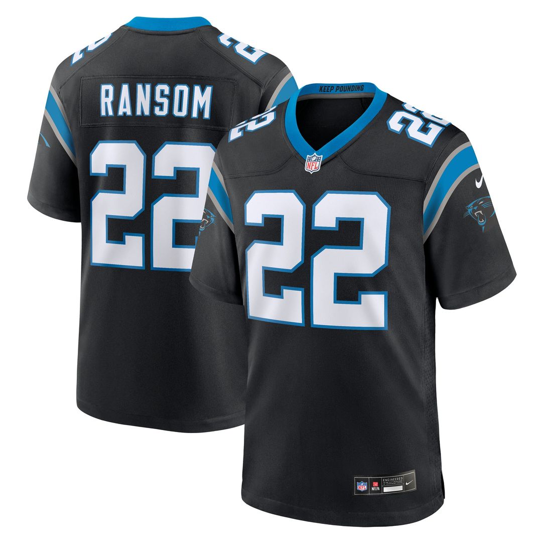 Lathan Ransom Carolina Panthers Nike Team Game Official Jersey -  Black