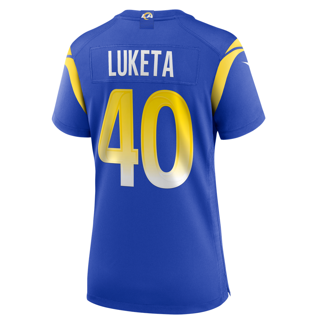 Jesse Luketa Los Angeles Rams Nike Women's Team Game Jersey - Royal