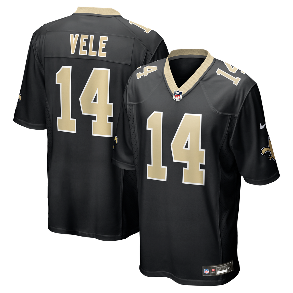 Devaughn Vele New Orleans Saints Nike Team Game Official Jersey -  Black