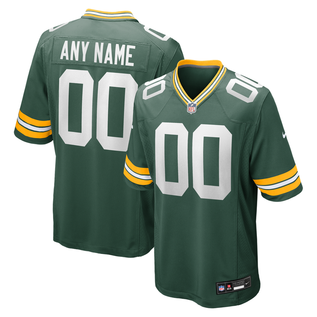 Green Bay Packers Nike Custom Game Official Jersey - Green
