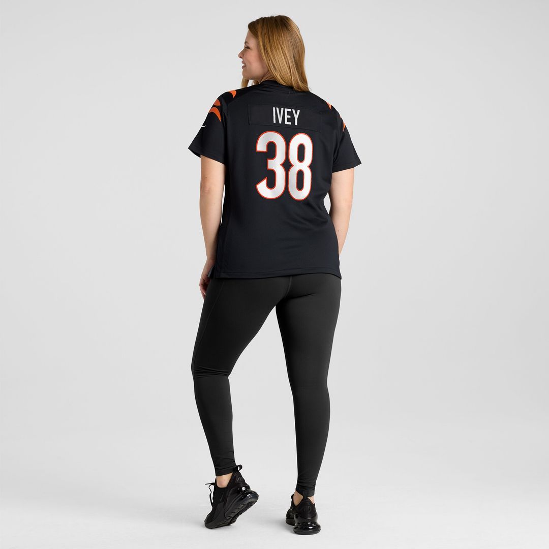DJ Ivey Cincinnati Bengals Nike Women's Team Game Official Jersey -  Black