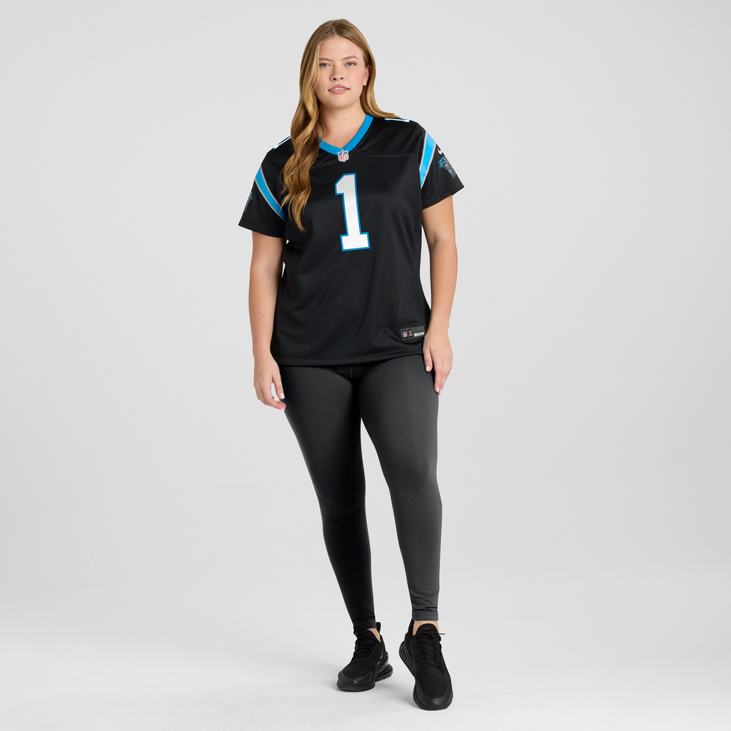 Cam Newton Carolina Panthers Nike Women's Team Retired Game Jersey - Black