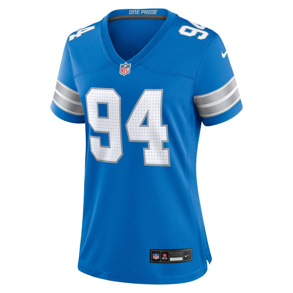 Mekhi Wingo Detroit Lions Nike Women's Team Game Jersey - Blue